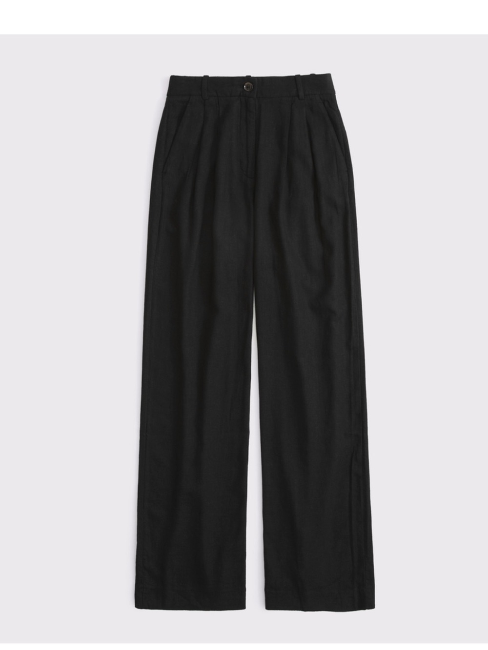 Abercrombie & Fitch Black Wide-Leg Women's Trousers